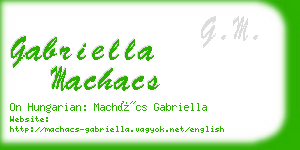 gabriella machacs business card